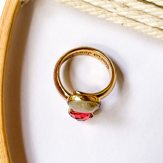 Rainbow Moonstone & Mystic Bypass Ring - Alchemia
