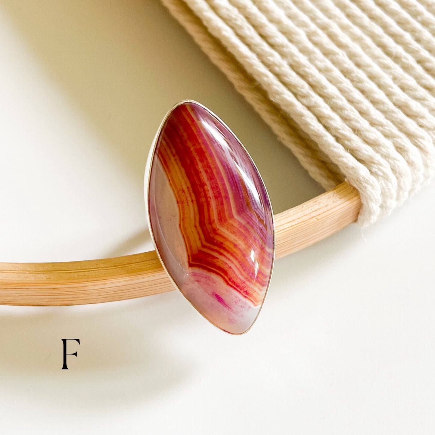 Statement Botswana Agate Rings - Both Metals
