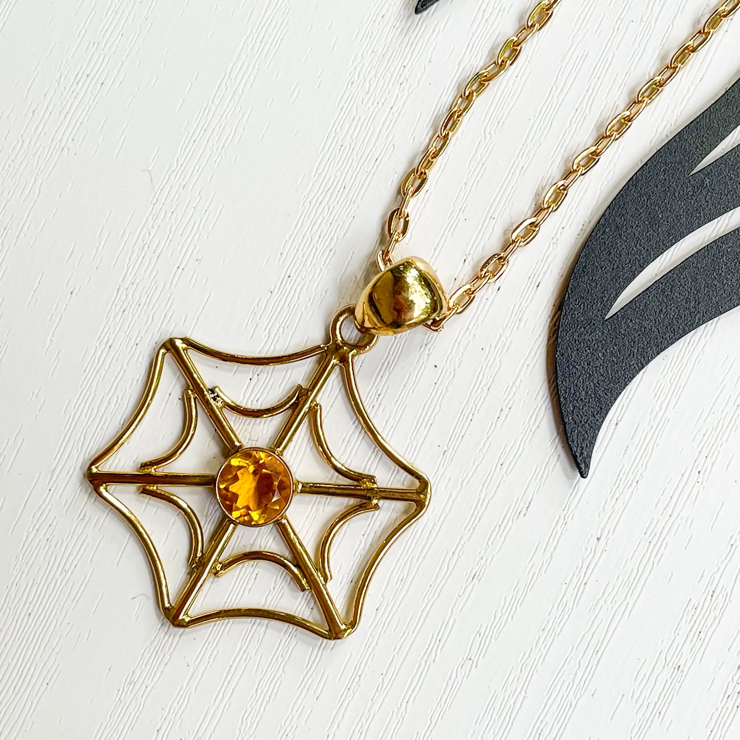 Halloween Spider Web Ring & Pendant  - Alchemia Gold