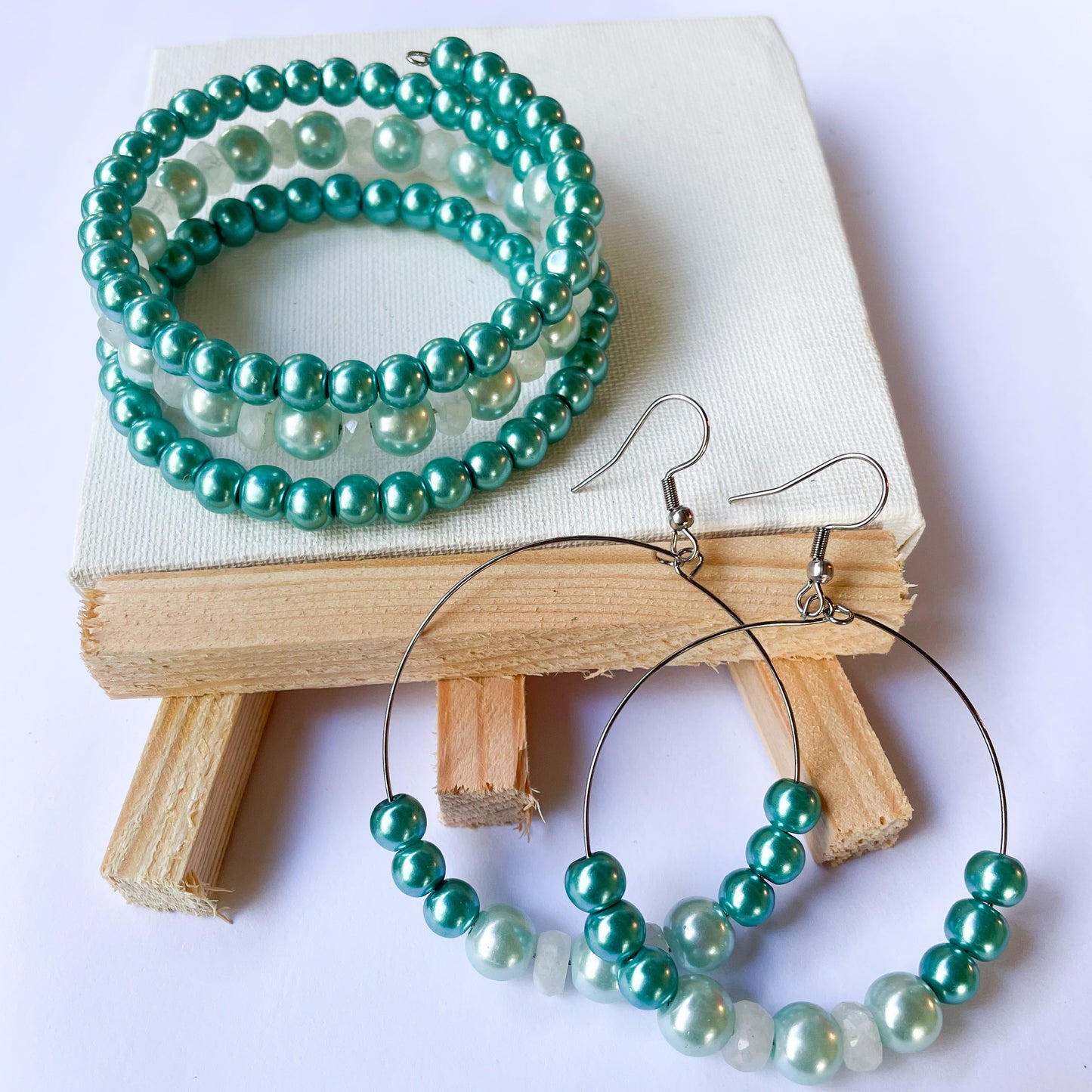 From the Sea Wrap Bracelet & Earring Set
