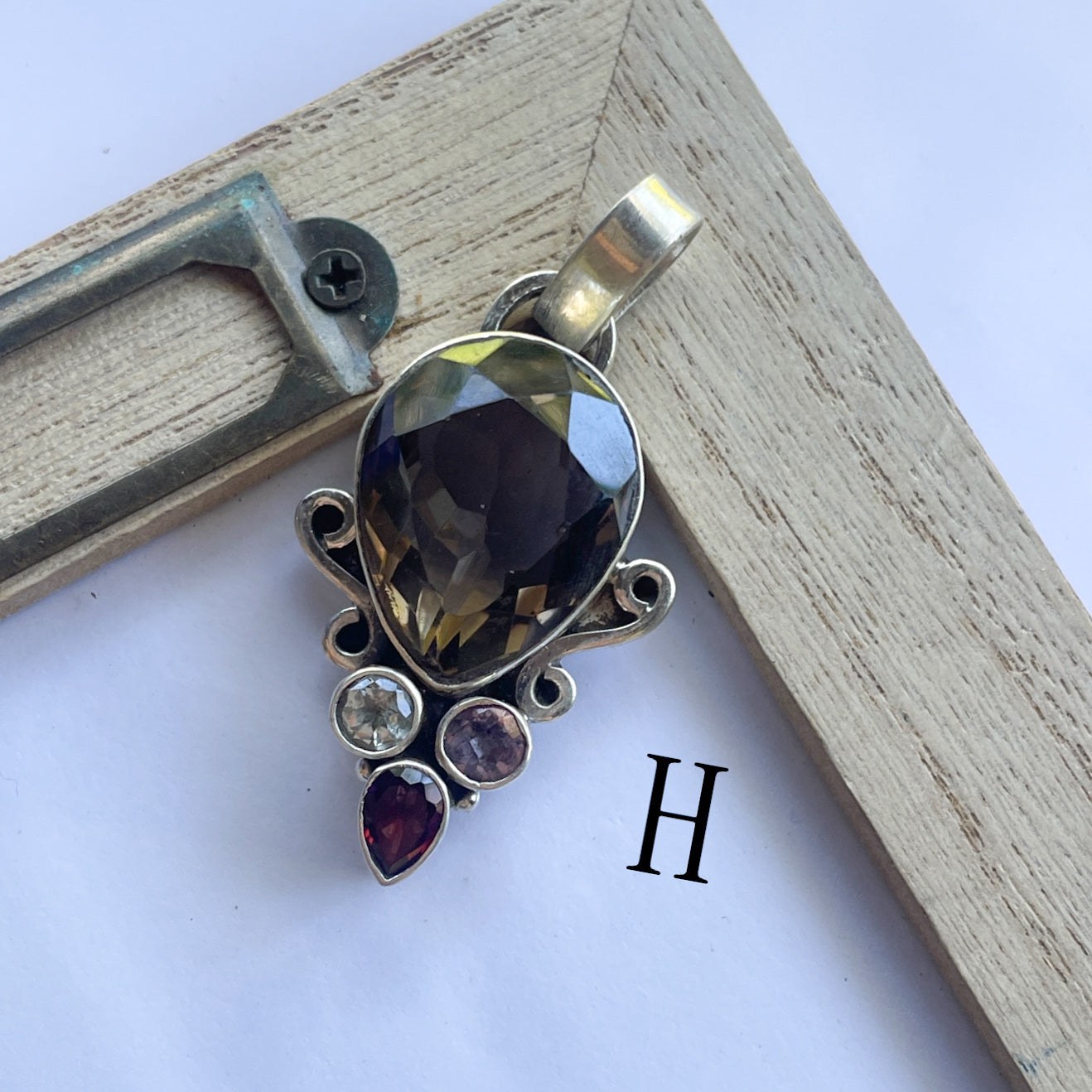 Unique Random Gemstone Pendants - Solid Sterling Silver