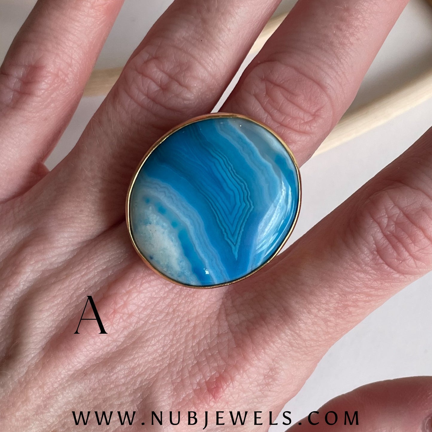 Botswana Agate Rings - Both Metals