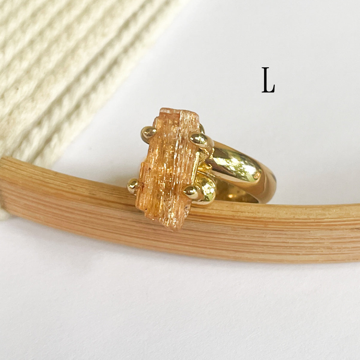 Golden Imperial Topaz Progn Ring - Alchemia Gold