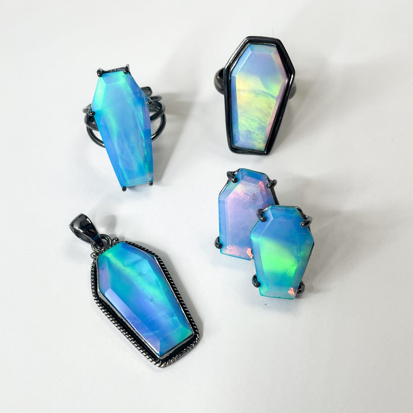 Blue Galaxy Coffin Collection