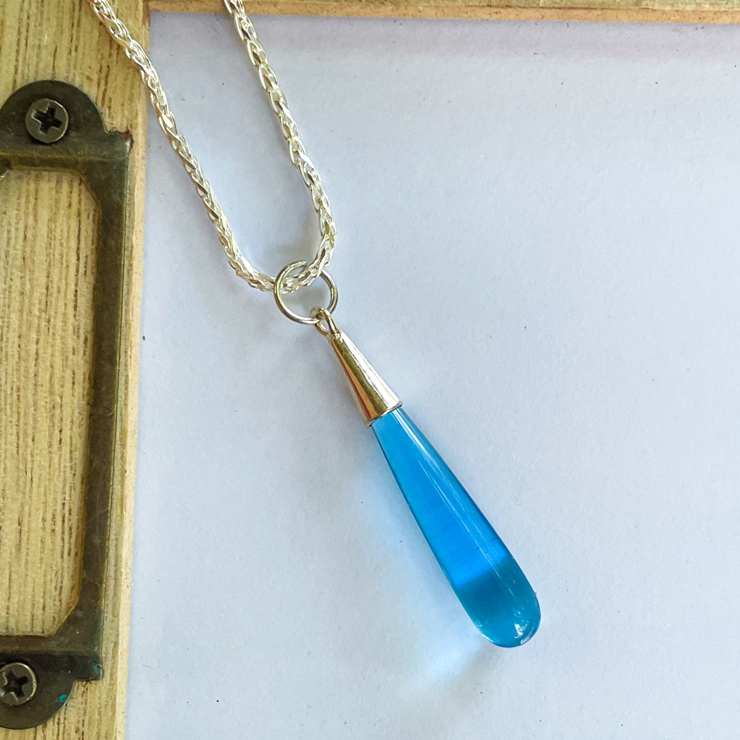 Color Drop Pendant - Both Metals