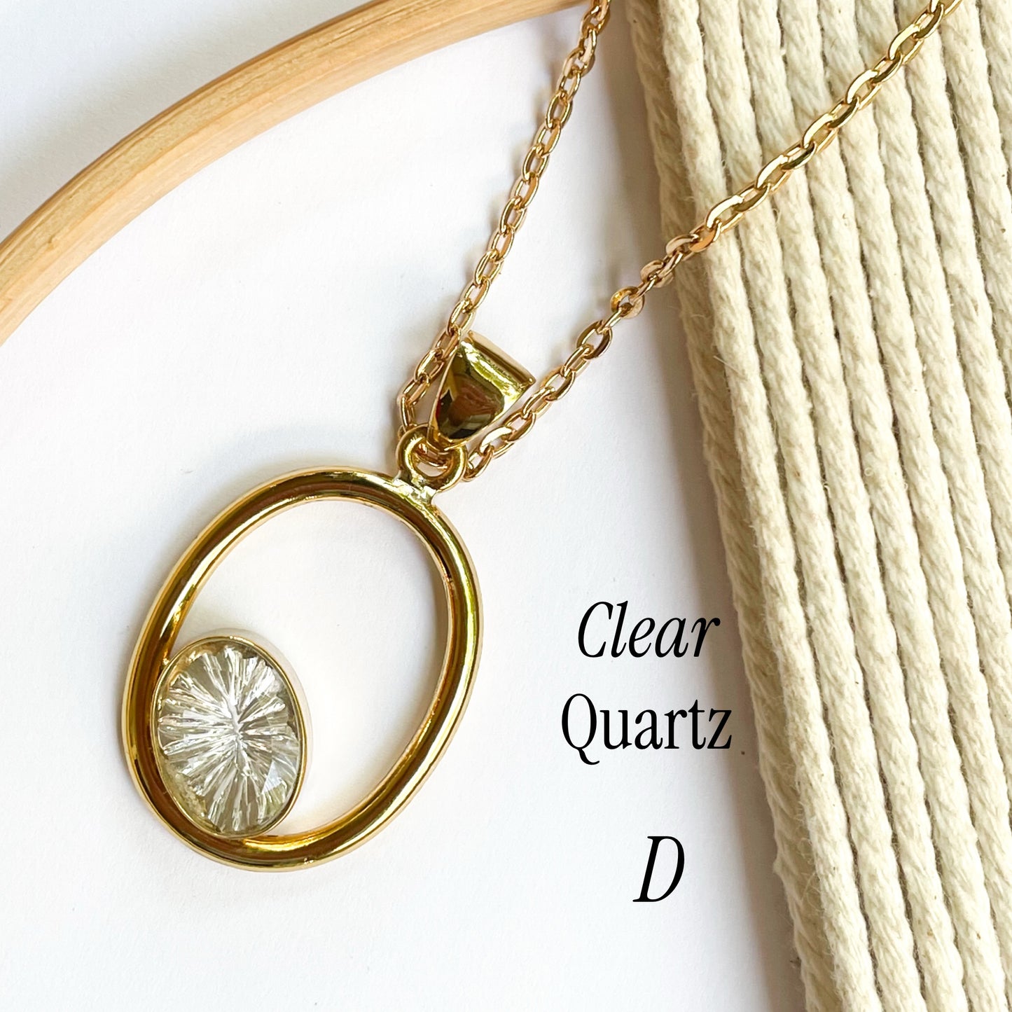 Oval Floating Pendants - Alchemia Gold