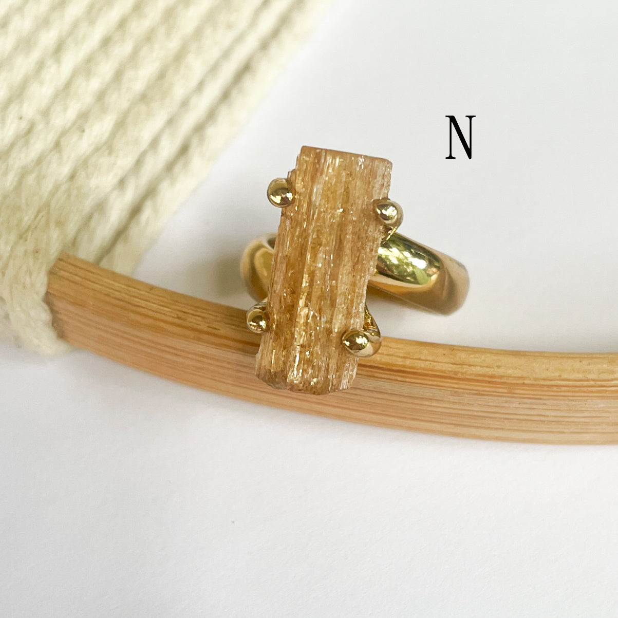 Golden Imperial Topaz Progn Ring - Alchemia Gold