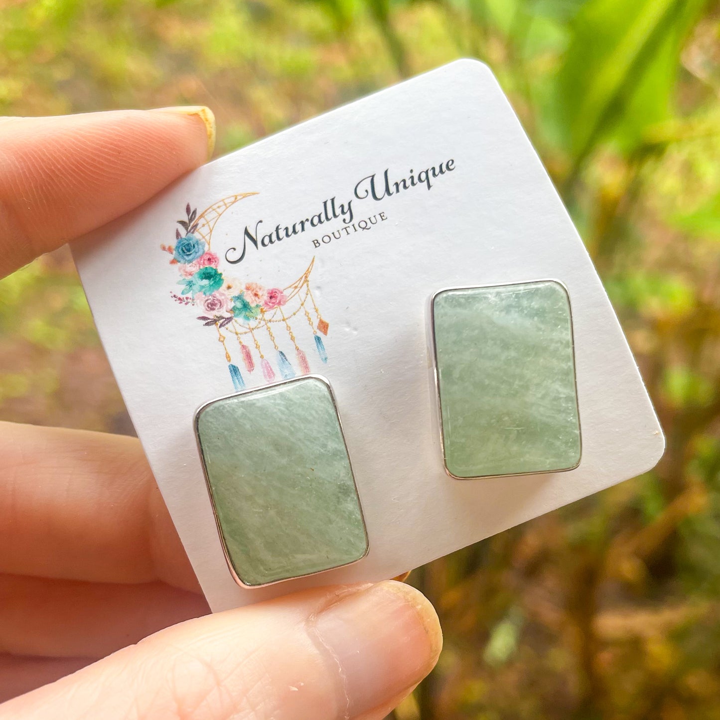 Pastel Quartz Studs - Solid Sterling Silver