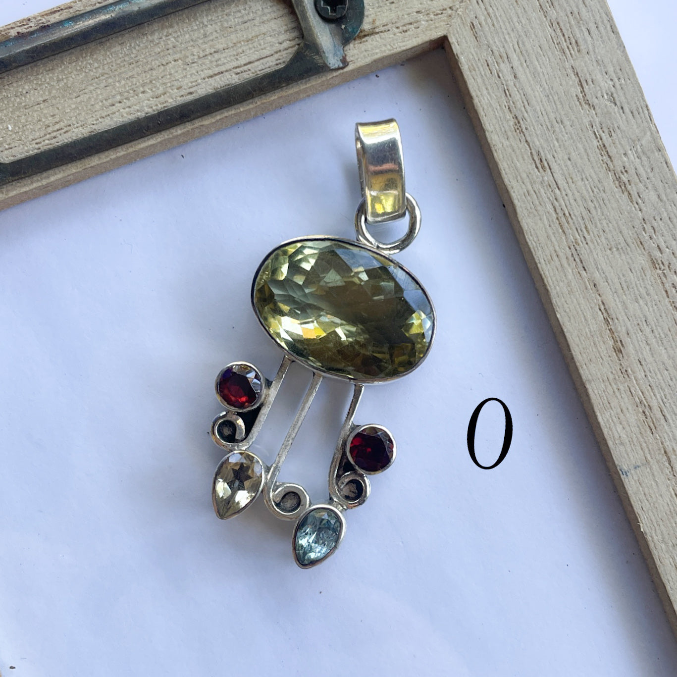 Unique Random Gemstone Pendants - Solid Sterling Silver