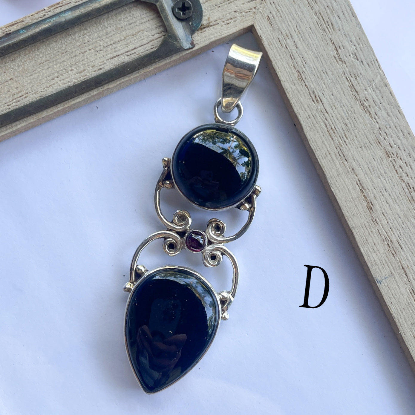Unique Random Gemstone Pendants - Solid Sterling Silver