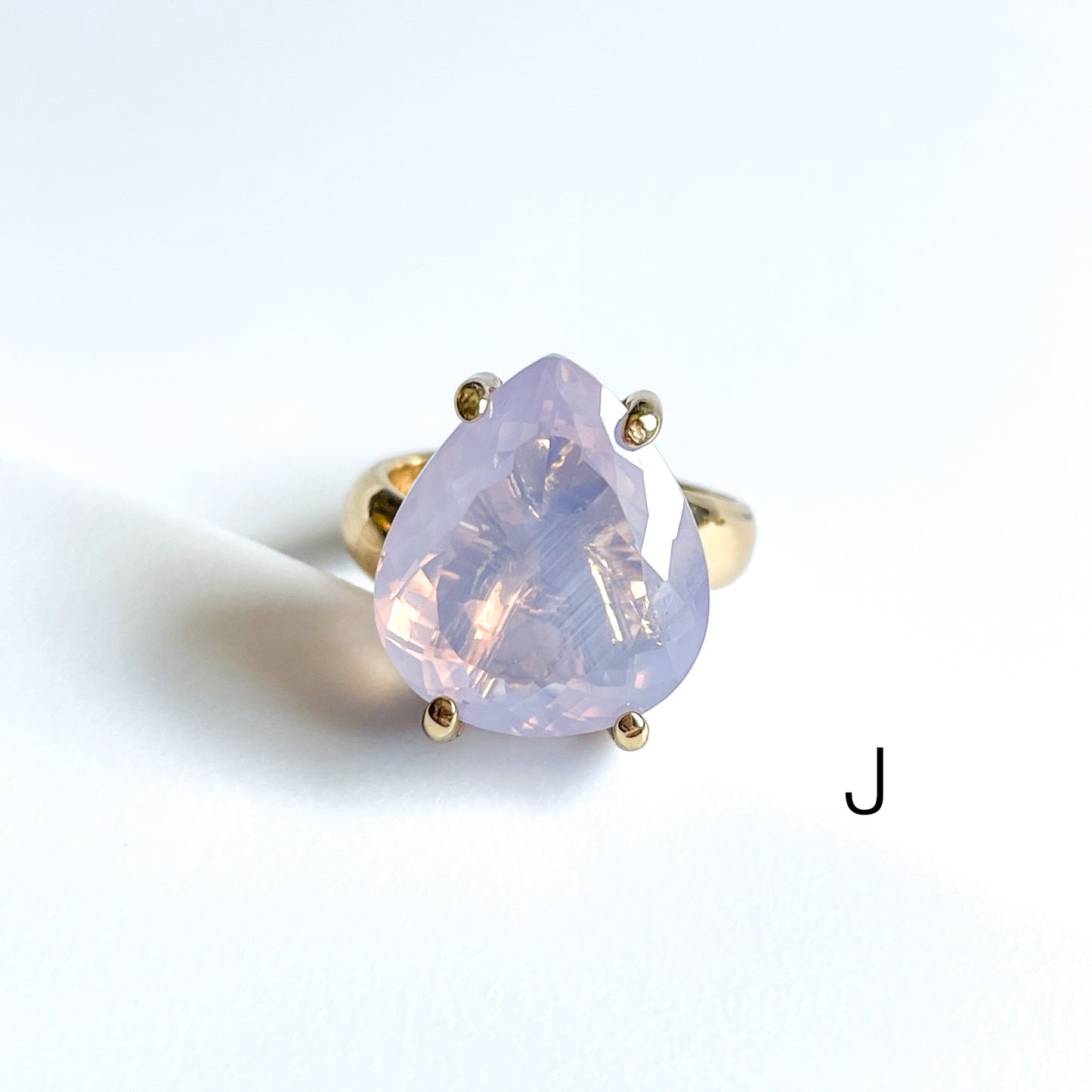 Lavender Quartz Prong Ring - Alchemia