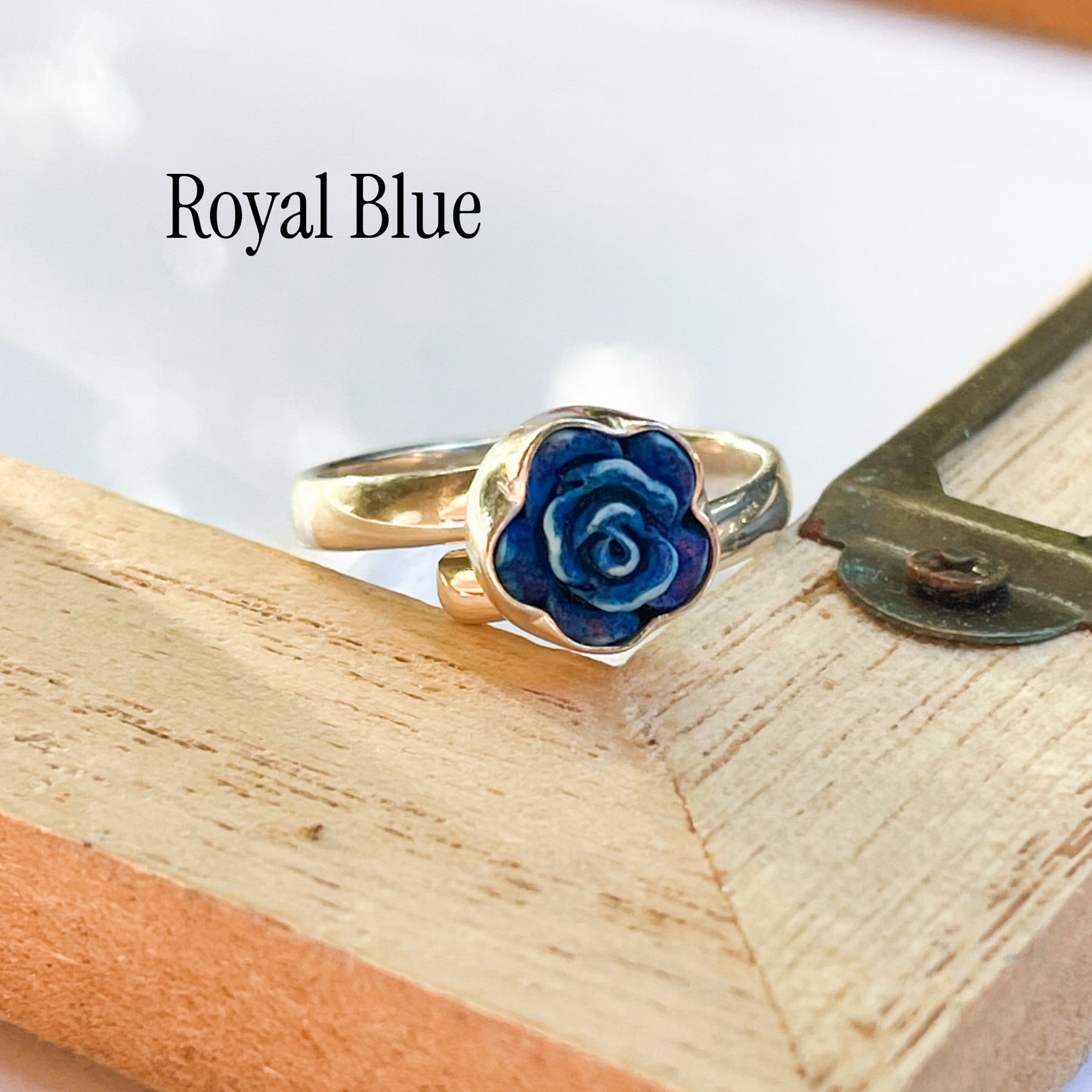 Colorful PIXIE Flower Ring - Solid Sterling Silver