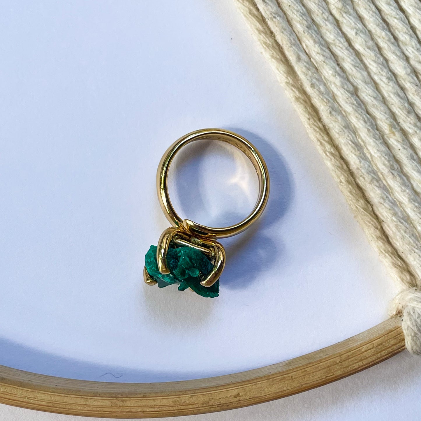 Freeform Chrome Diopside Ring - Alchemia