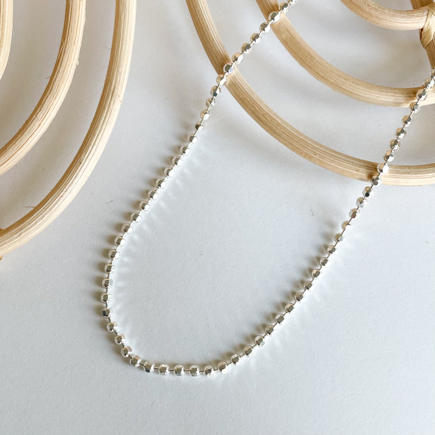 Diamond Ball Cut Chain - Solid Sterling Silver