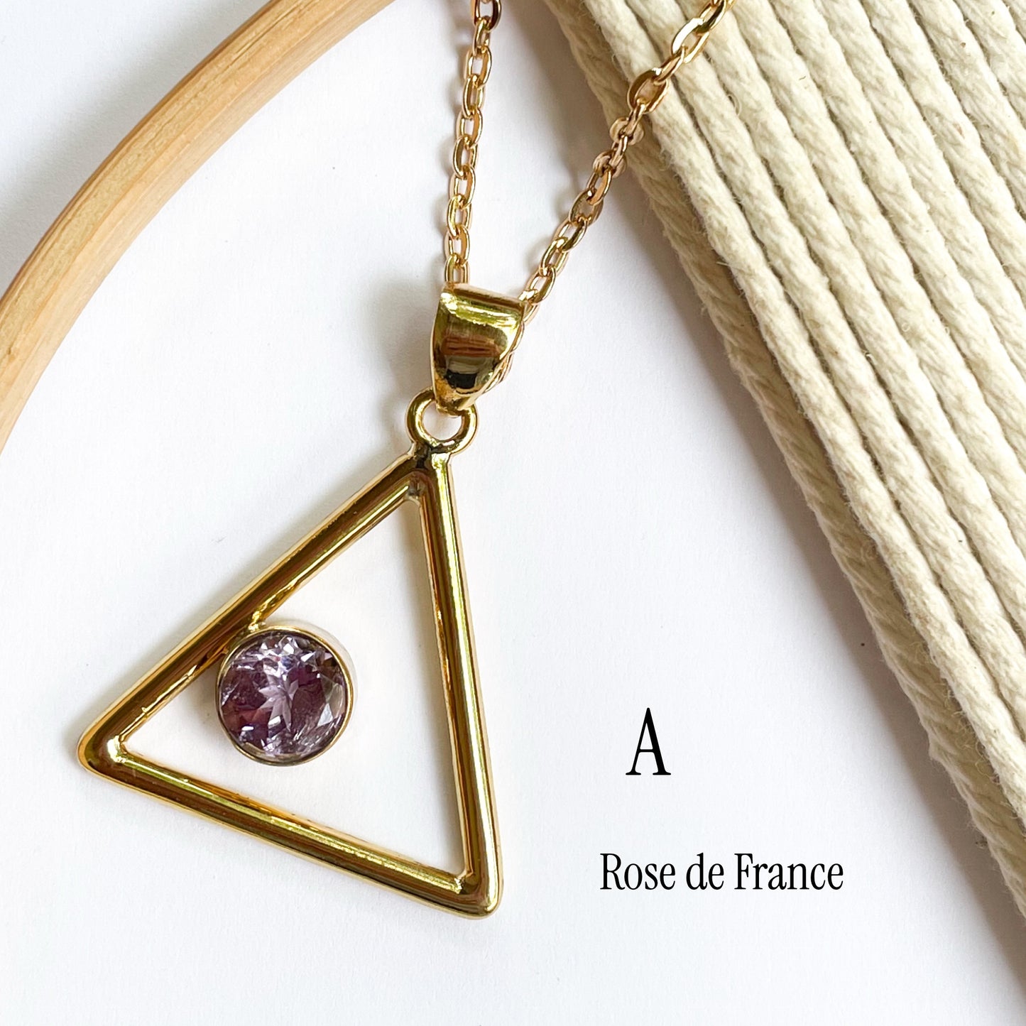 Triangle Floating Pendants - Alchemia Gold