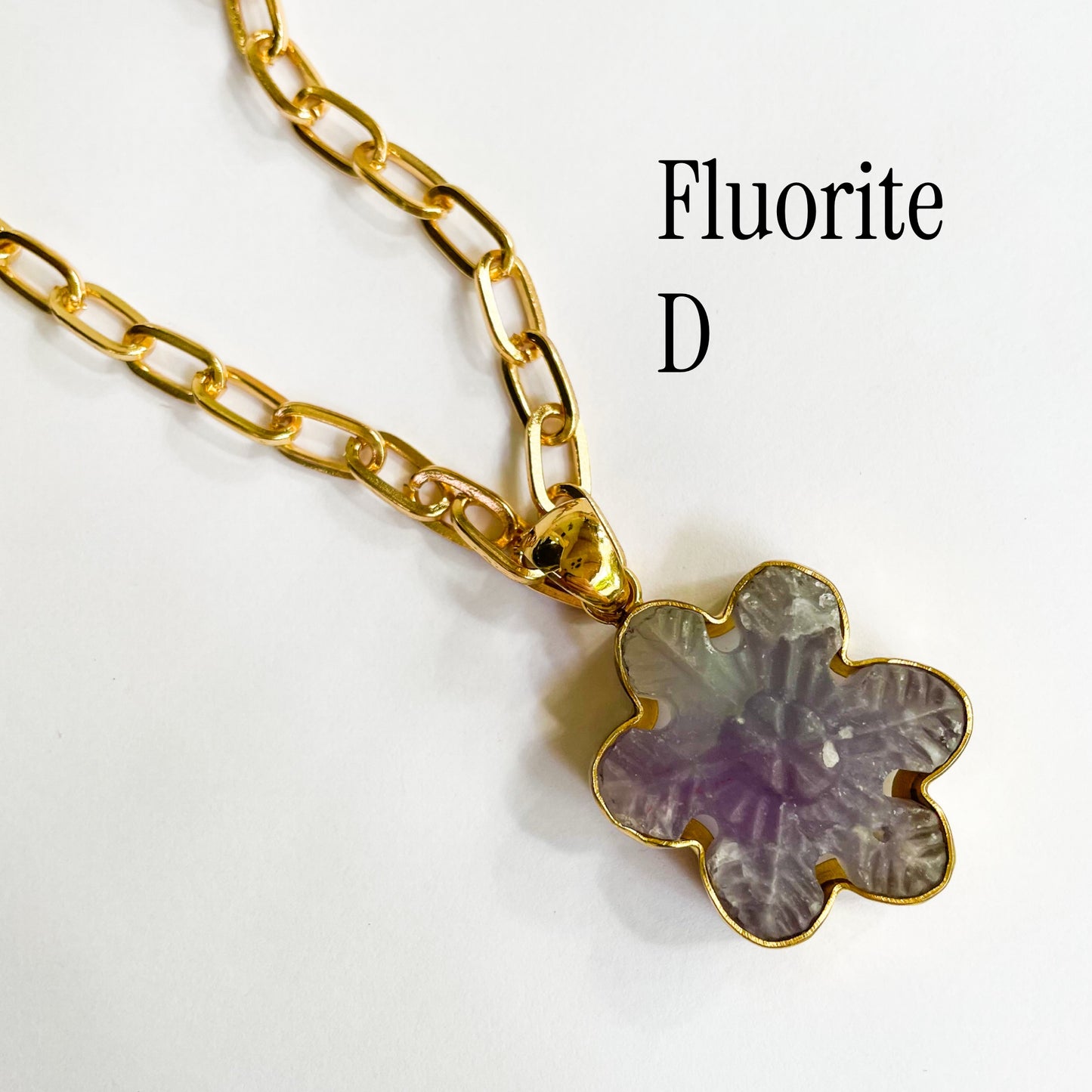 Stone Snowflake Pendants - Alchemia Gold
