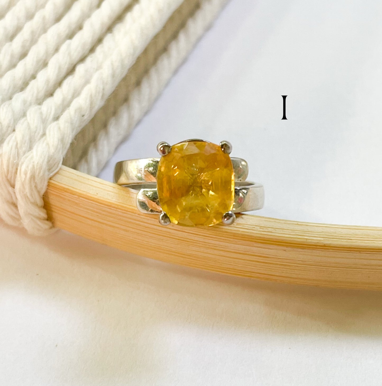 New Natural Sapphire Mix Prong Ring - Solid Sterling Silver