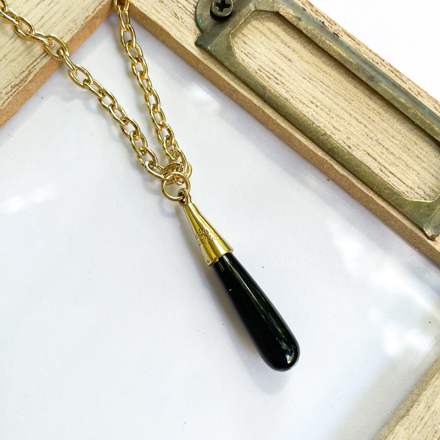 Color Drop Pendant - Both Metals