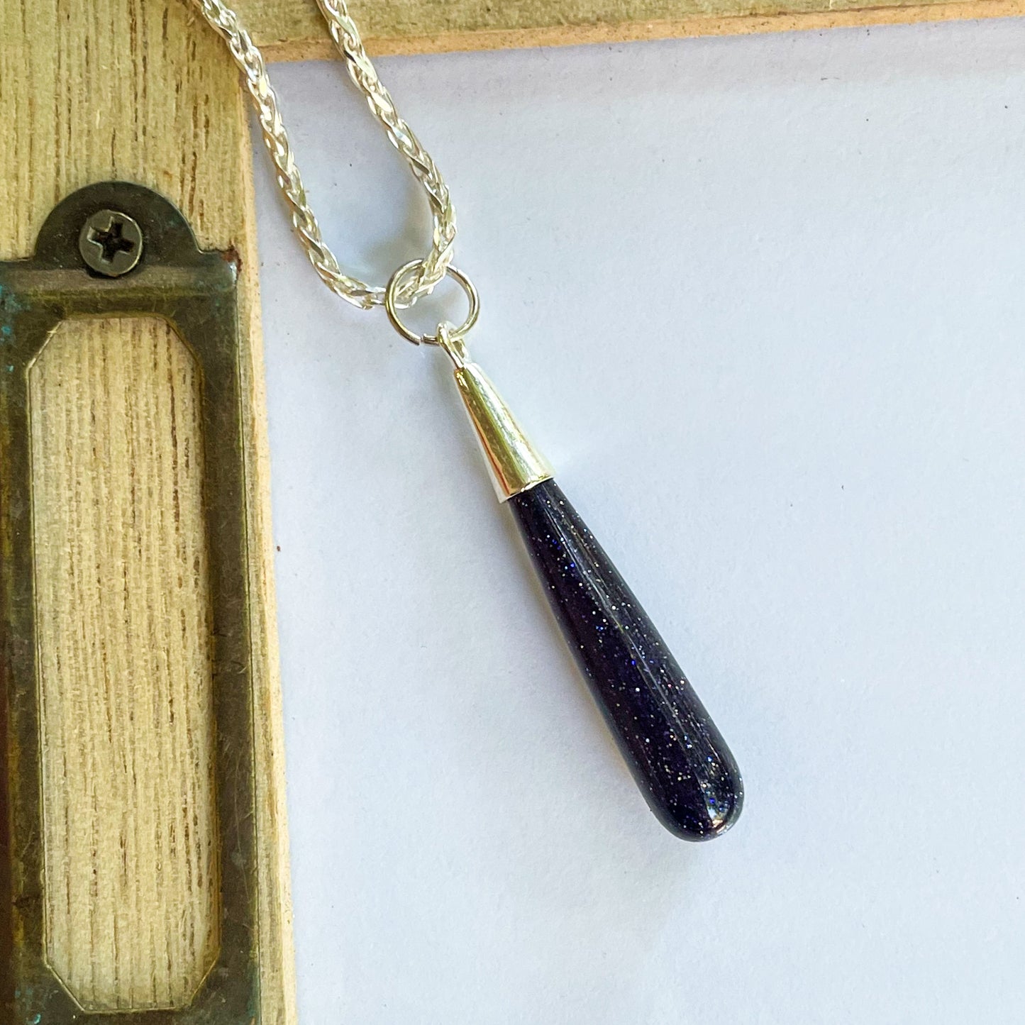 Color Drop Pendant - Both Metals