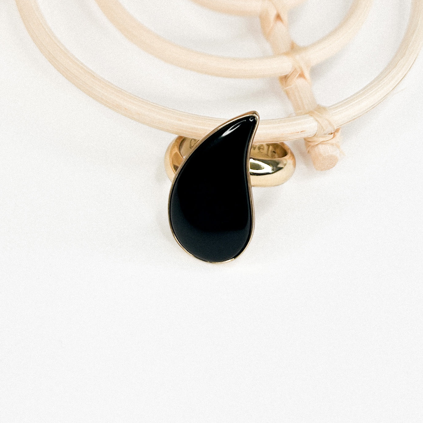 Load image into Gallery viewer, Pasley Black Onyx Ring-Alchemia
