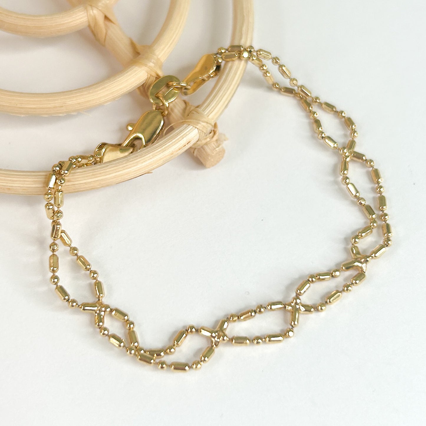 Criss Cross Bracelet - 18K Gold Filled