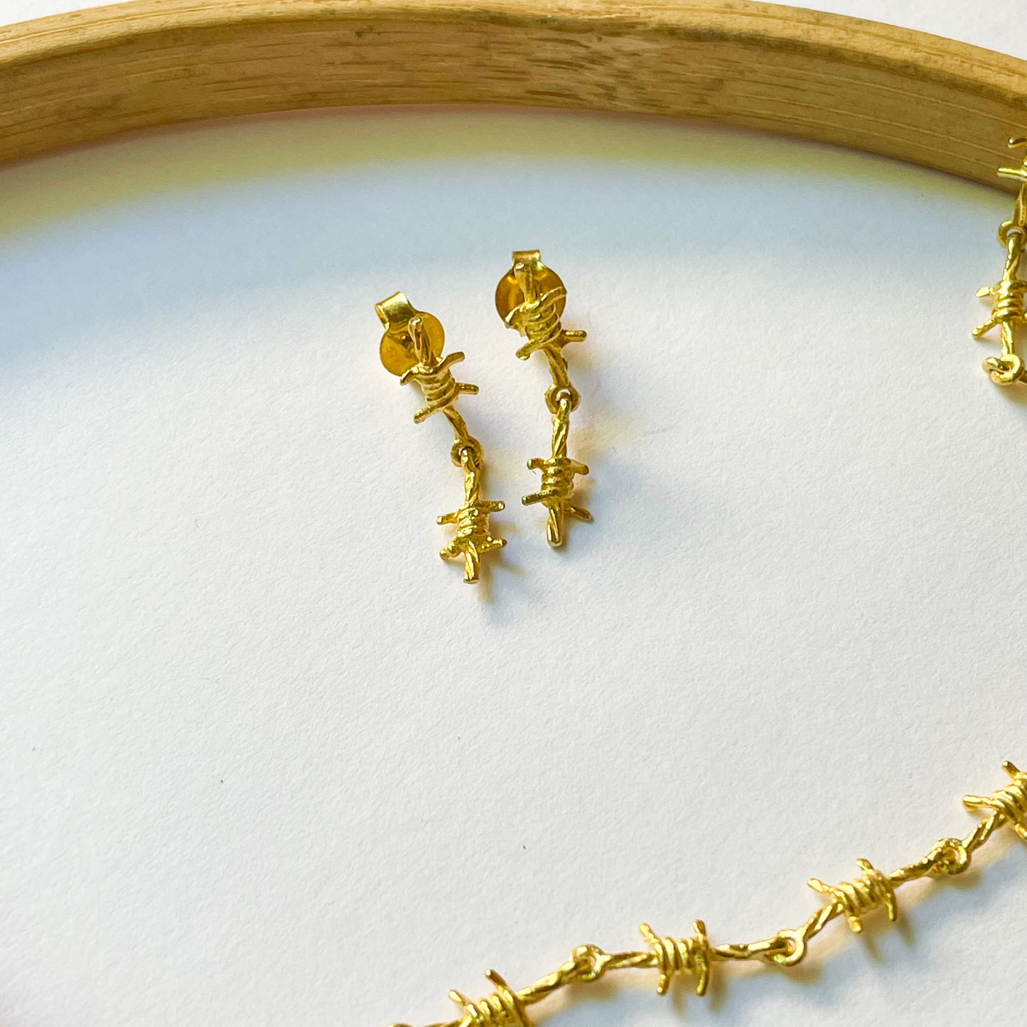 Barbed Wire Collection - Solid Sterling Silver & 18k Gold Plate Collection - Solid Sterling Silver & 18k Gold Plate