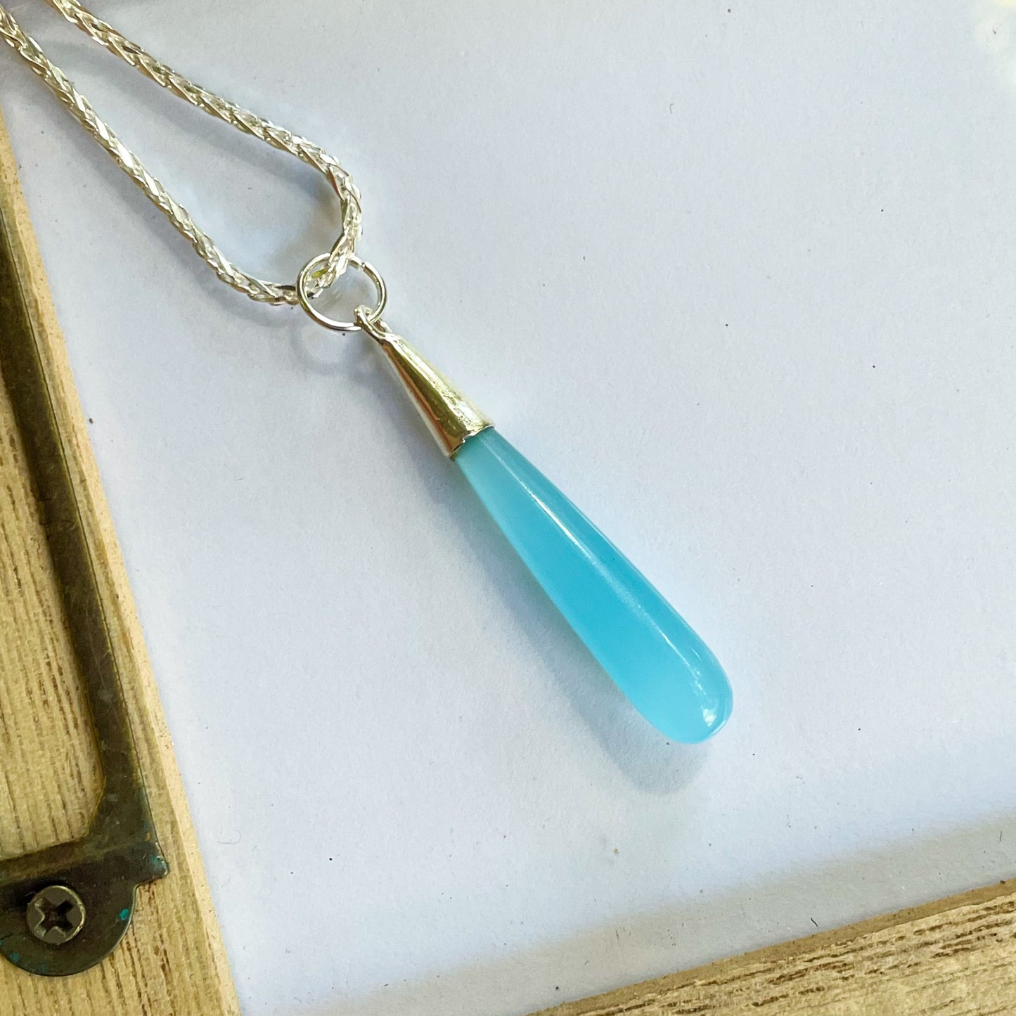 Color Drop Pendant - Both Metals