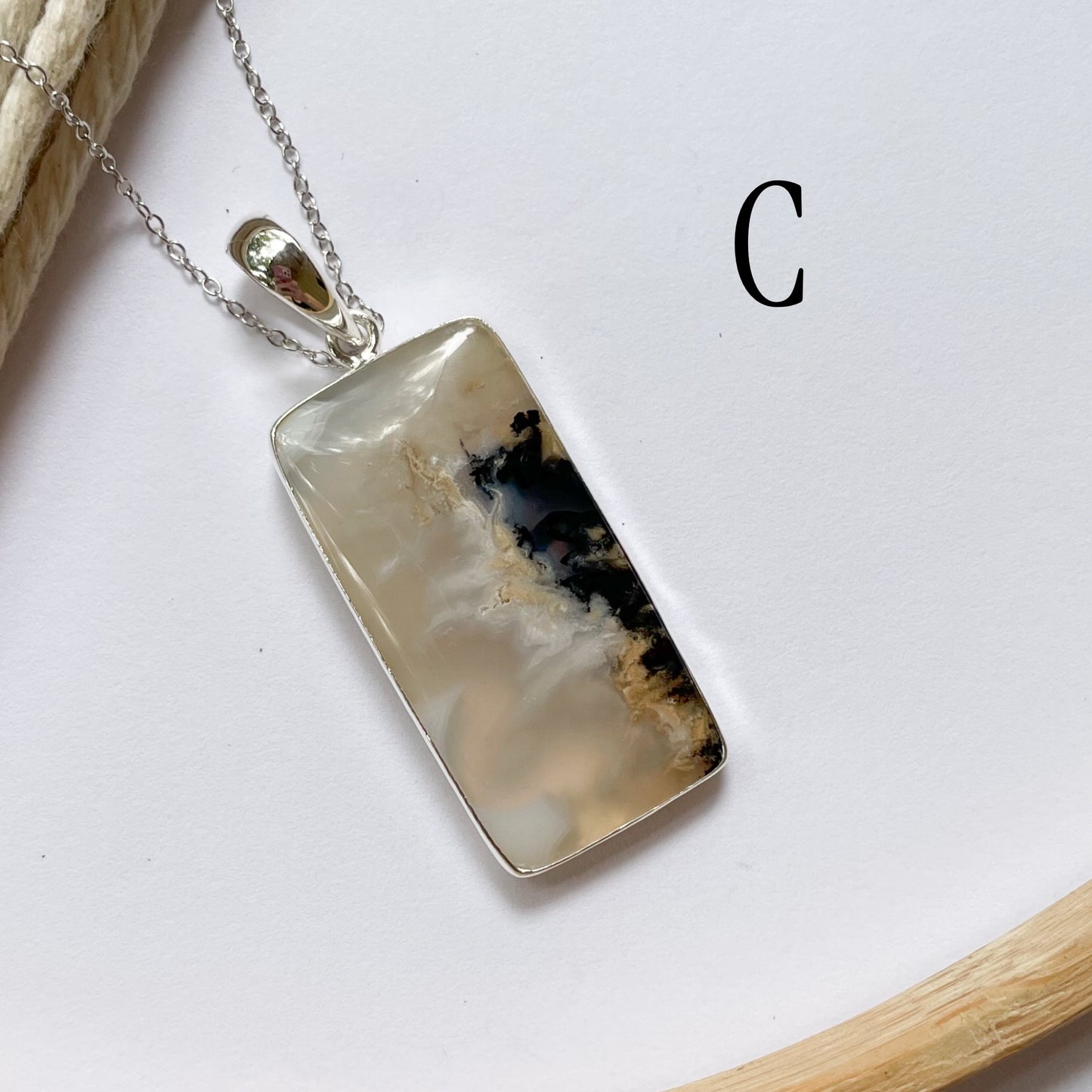 Natural Dendrite Opal Collection - Both Metals
