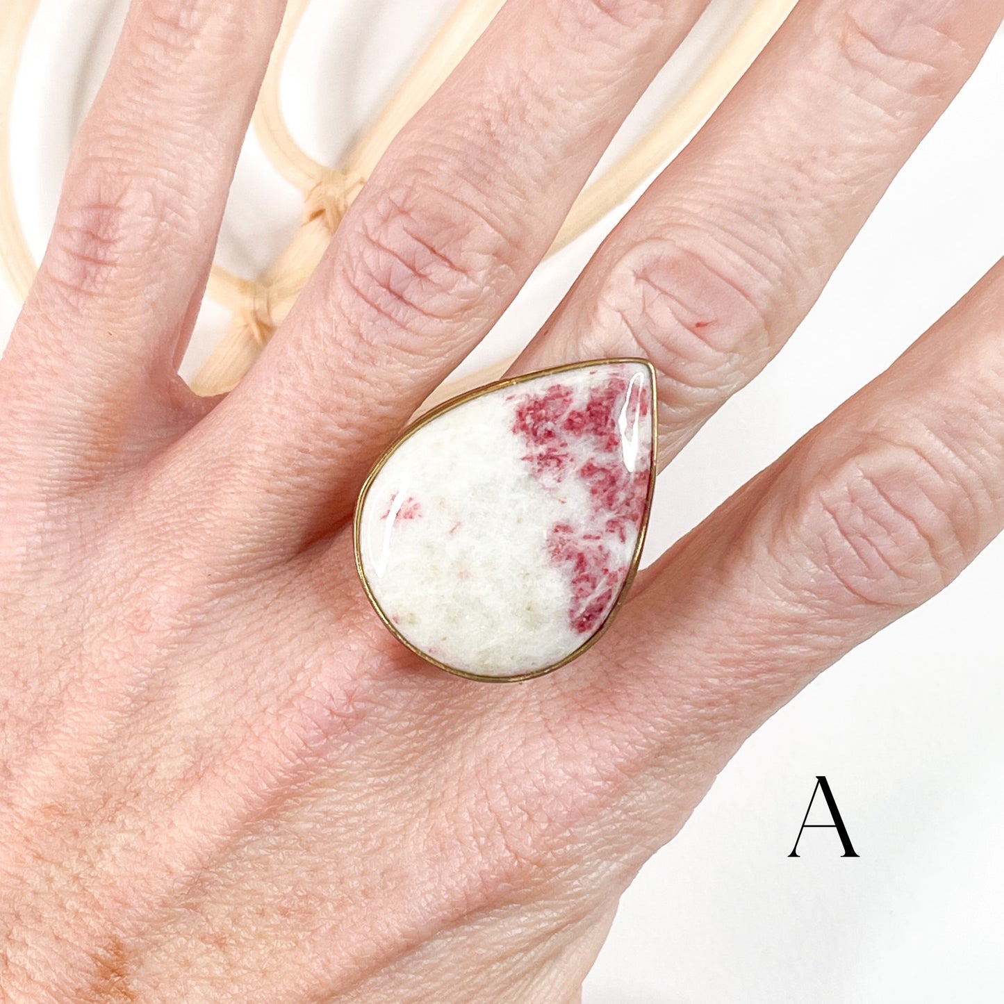 Pink Epidote Ring - Alchemia