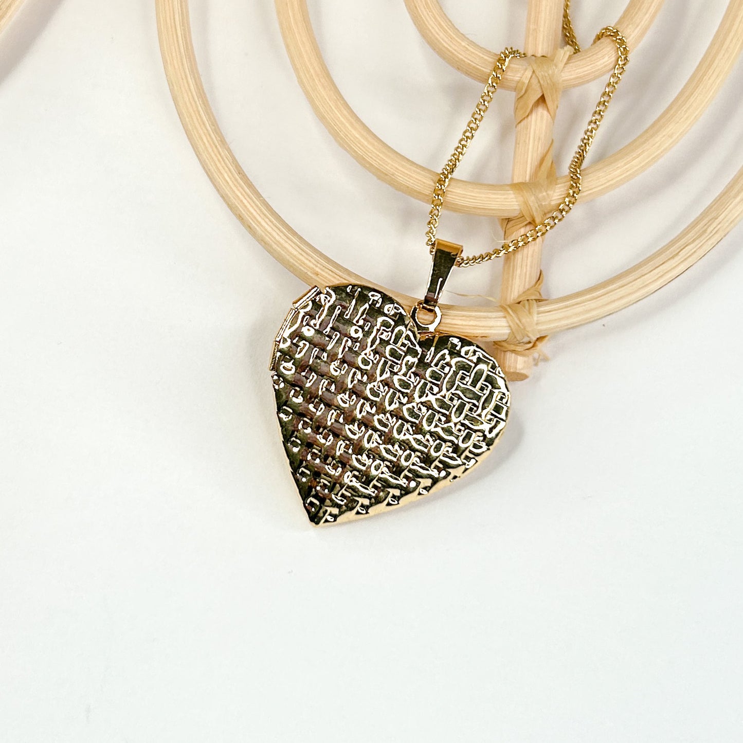 Heart Locket Pendant - 18K Gold Filled