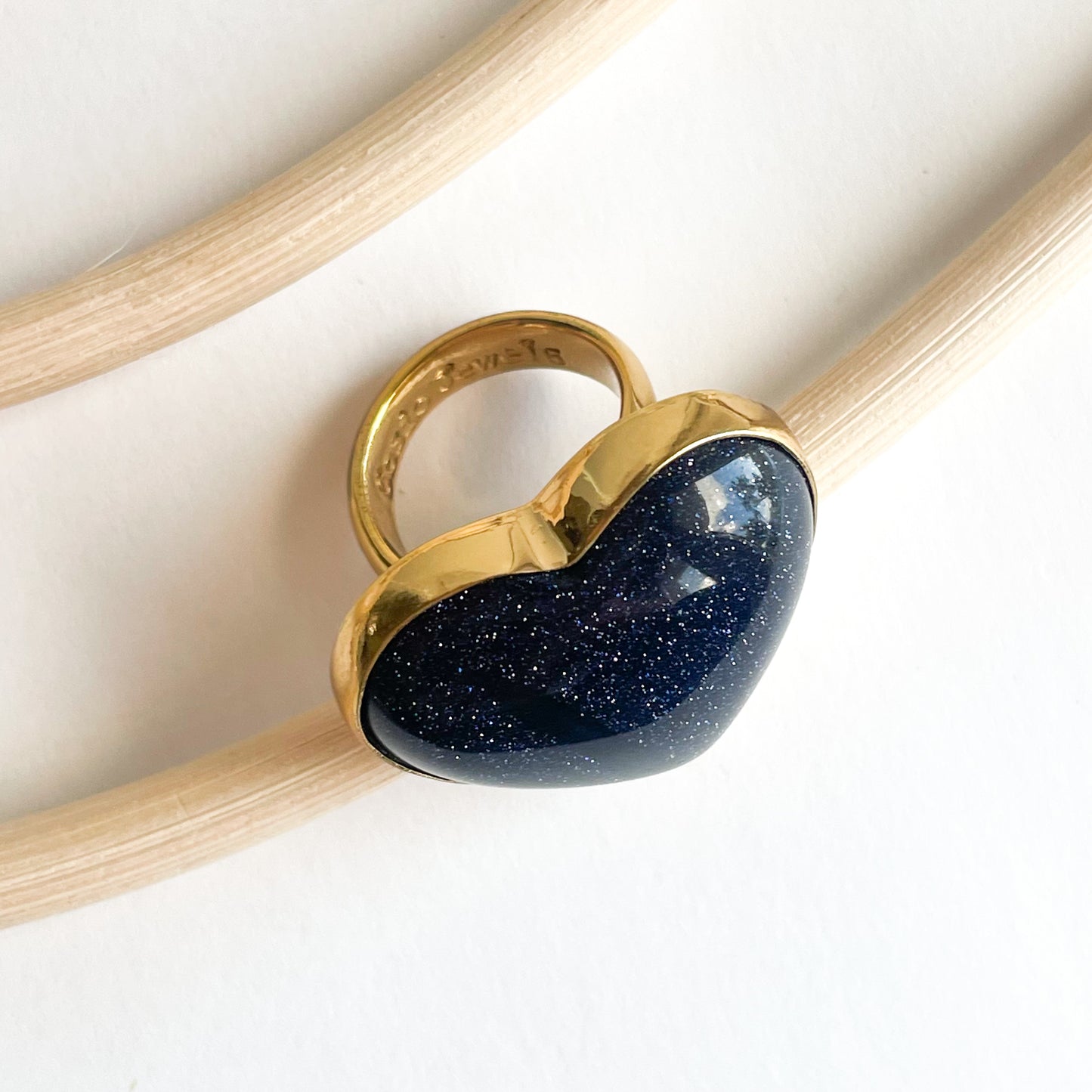 Glitterstone Heart Ring & Pendant - Alchemia Gold