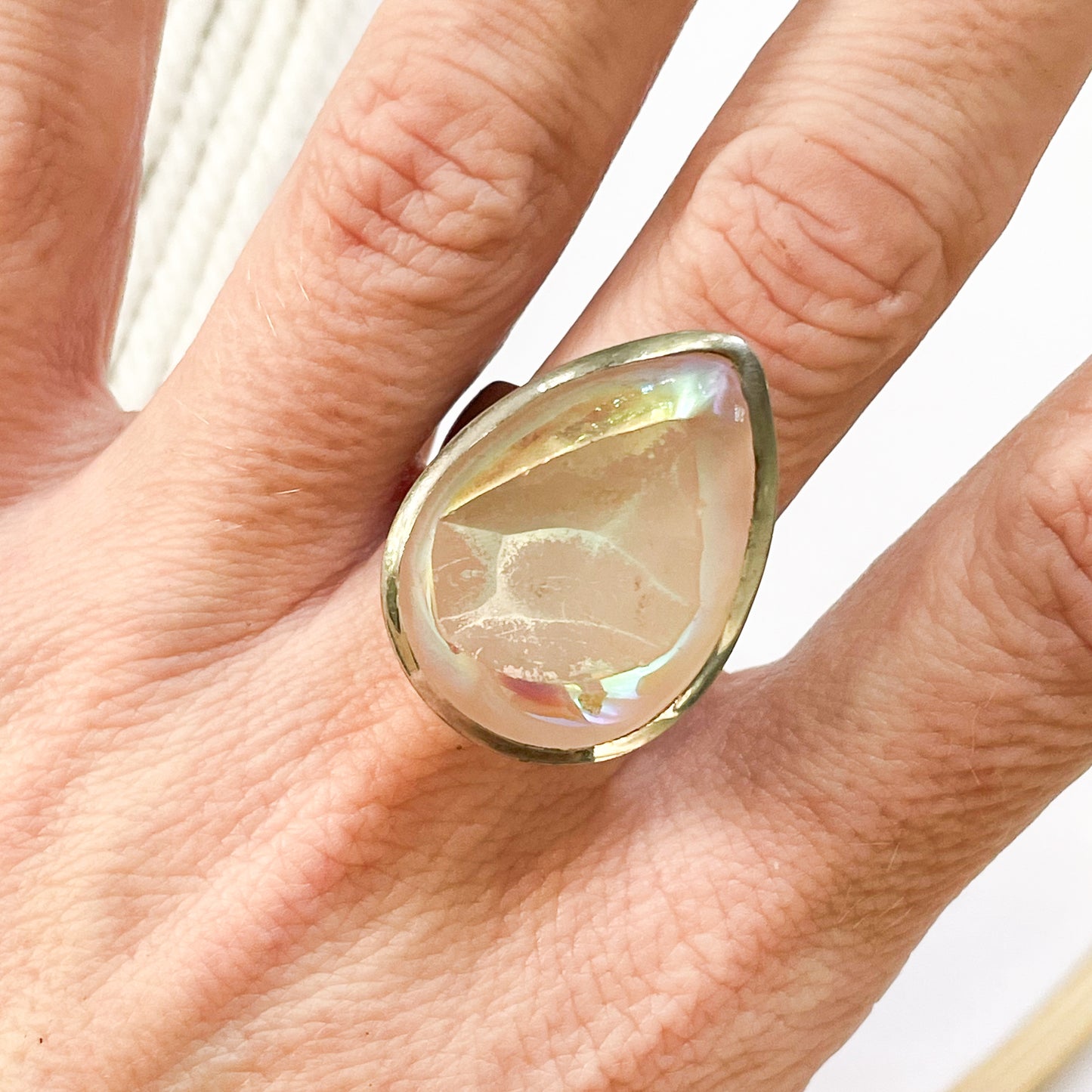 Aurora Quartz Adjustable Ring - Starborn