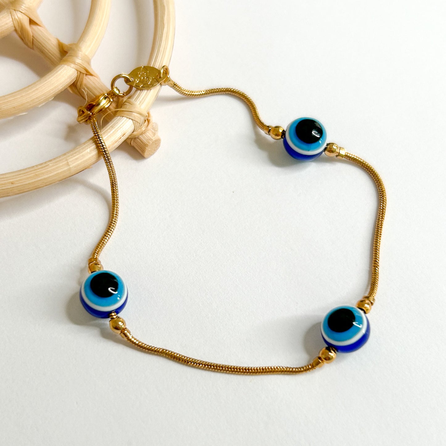 Evil Eye Bracelet - 18K Gold Filled