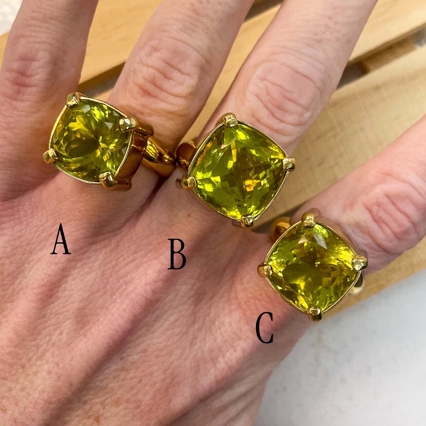 Citrine Statement Prong Bezel Set- Alchemia