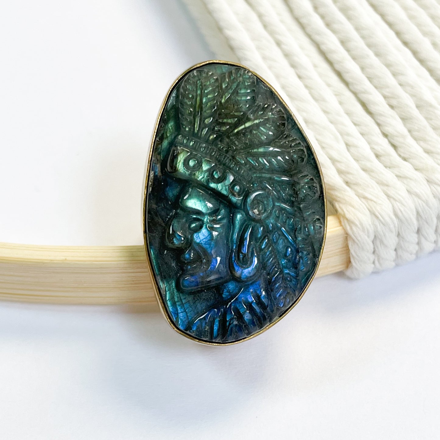 Native American Labradorite Ring - Alchemia Gold