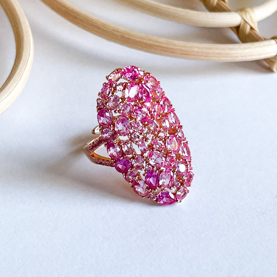 Pink Vibes Ring - Solid Sterling Silver