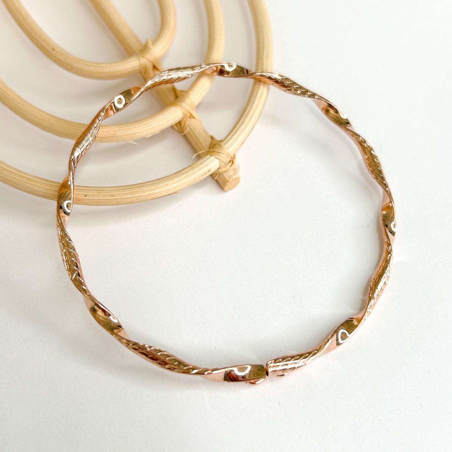 Tri Toned Bangle Set - 18K Gold Filled