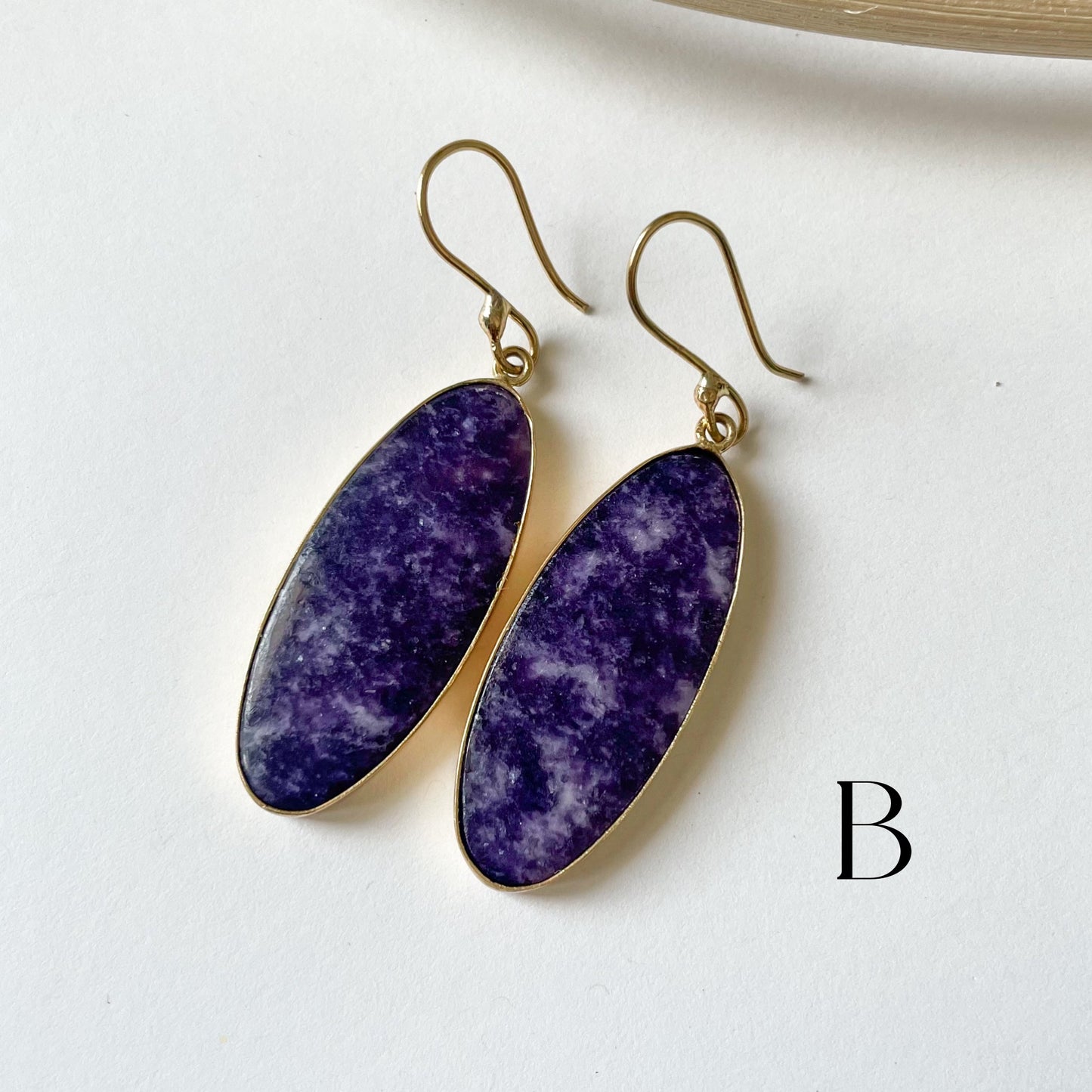 Lepidolite Dangle Earring - Alchemia