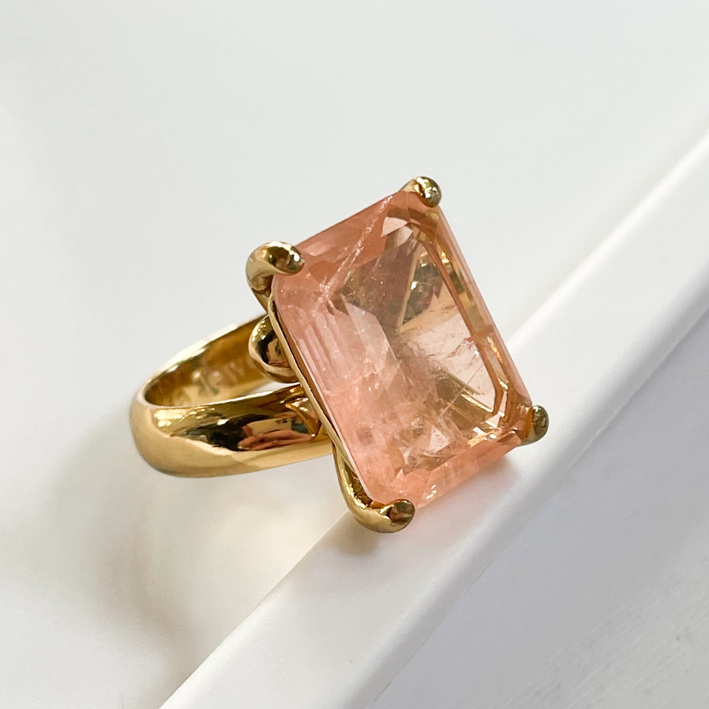 Blush Morganite Fusion - Both Metals