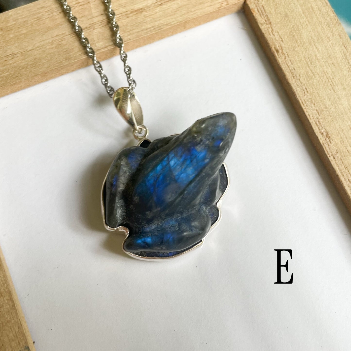 Labradorite Frog Pendant - Alchemia or Sterling