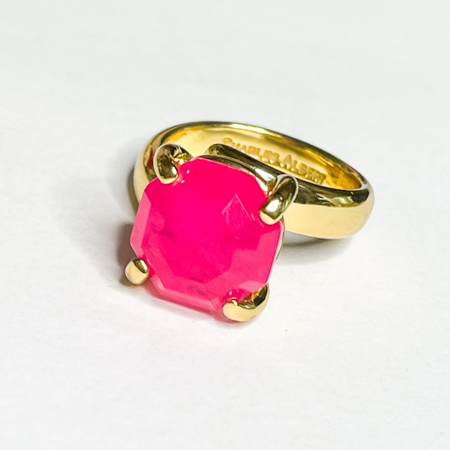 Neon Colored Fusion Gemstone Prong Ring - Alchemia