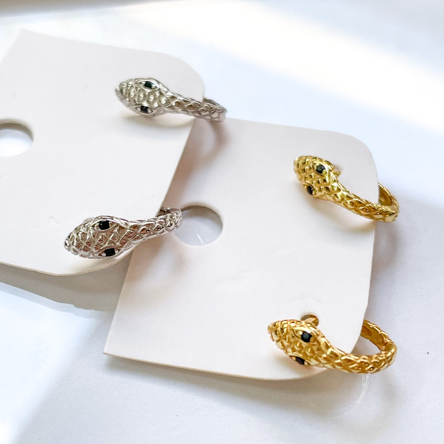 Snake Huggies - Solid Sterling Silver