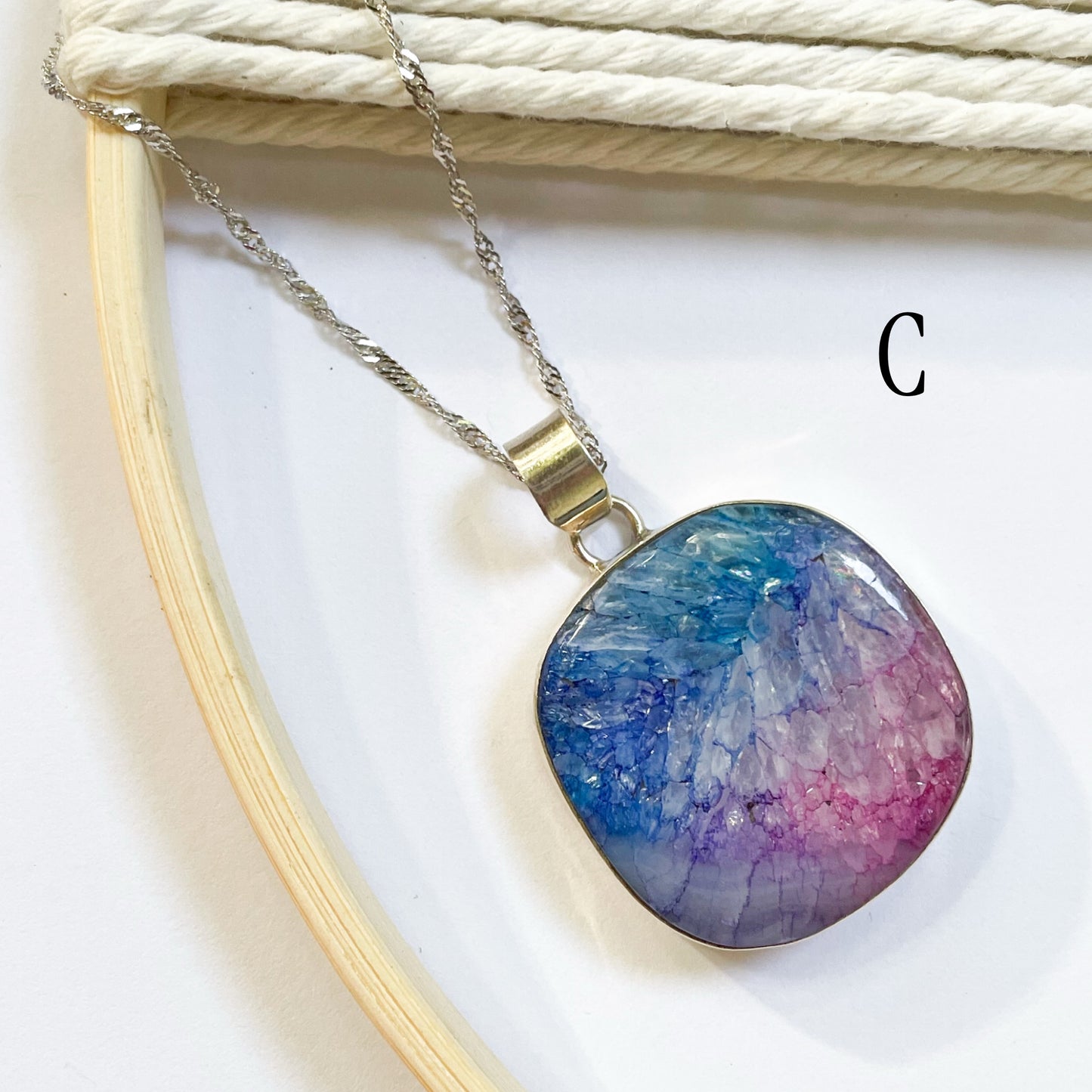Unicorn Solar Quartz Pendants - Solid Sterling Silver