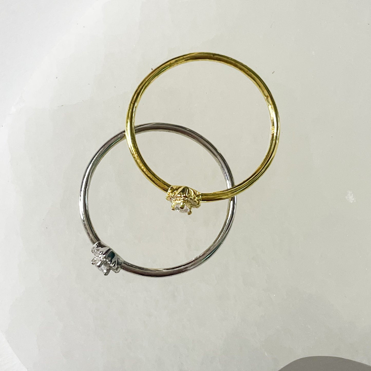 Glistening Teardrop CZ Teardrop Sized Ring - SSS or Vermeil