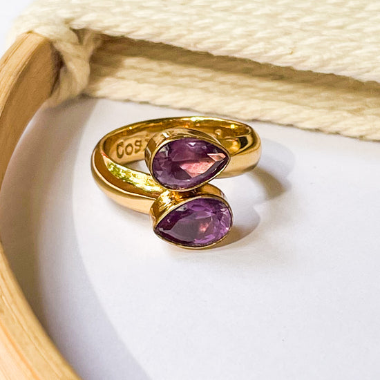 Alexandrite Bypass Ring - Alchemia