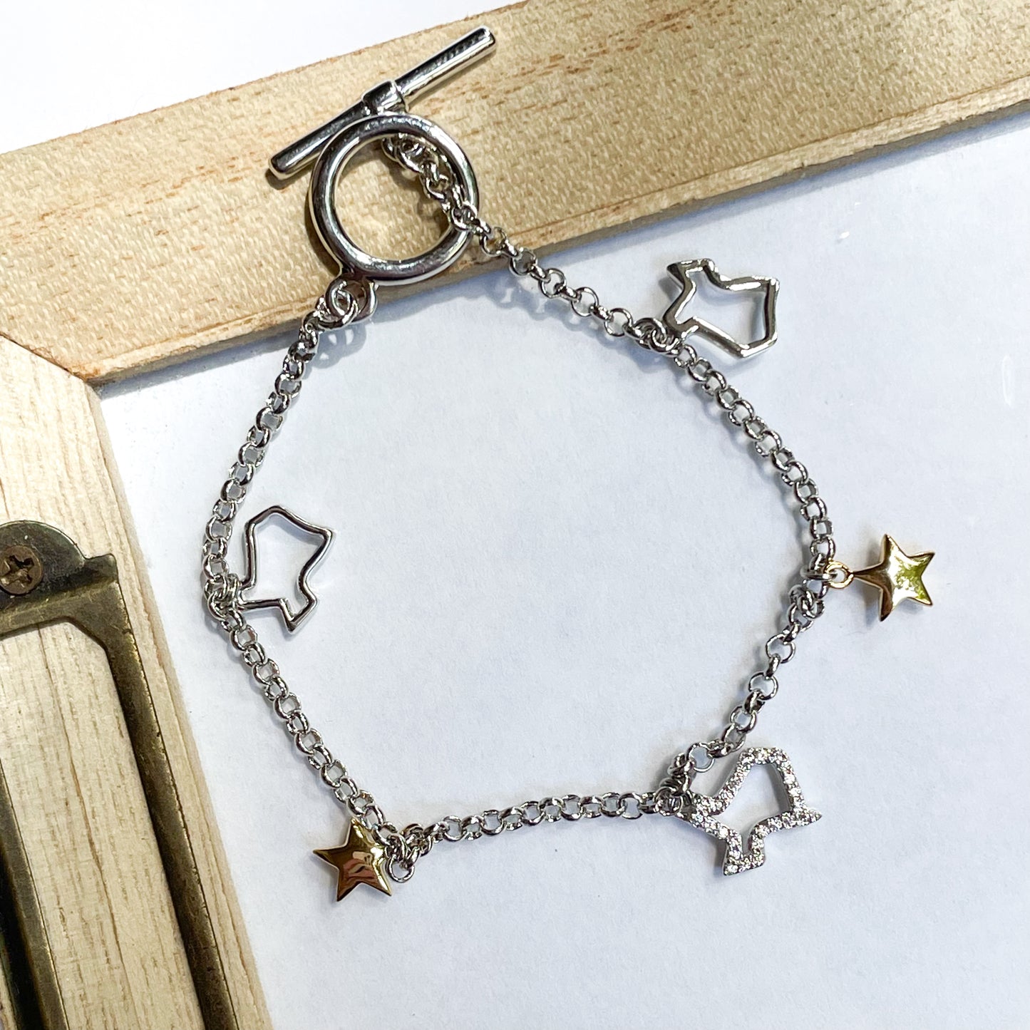 Texas w/ Star Bracelet - Rhodium