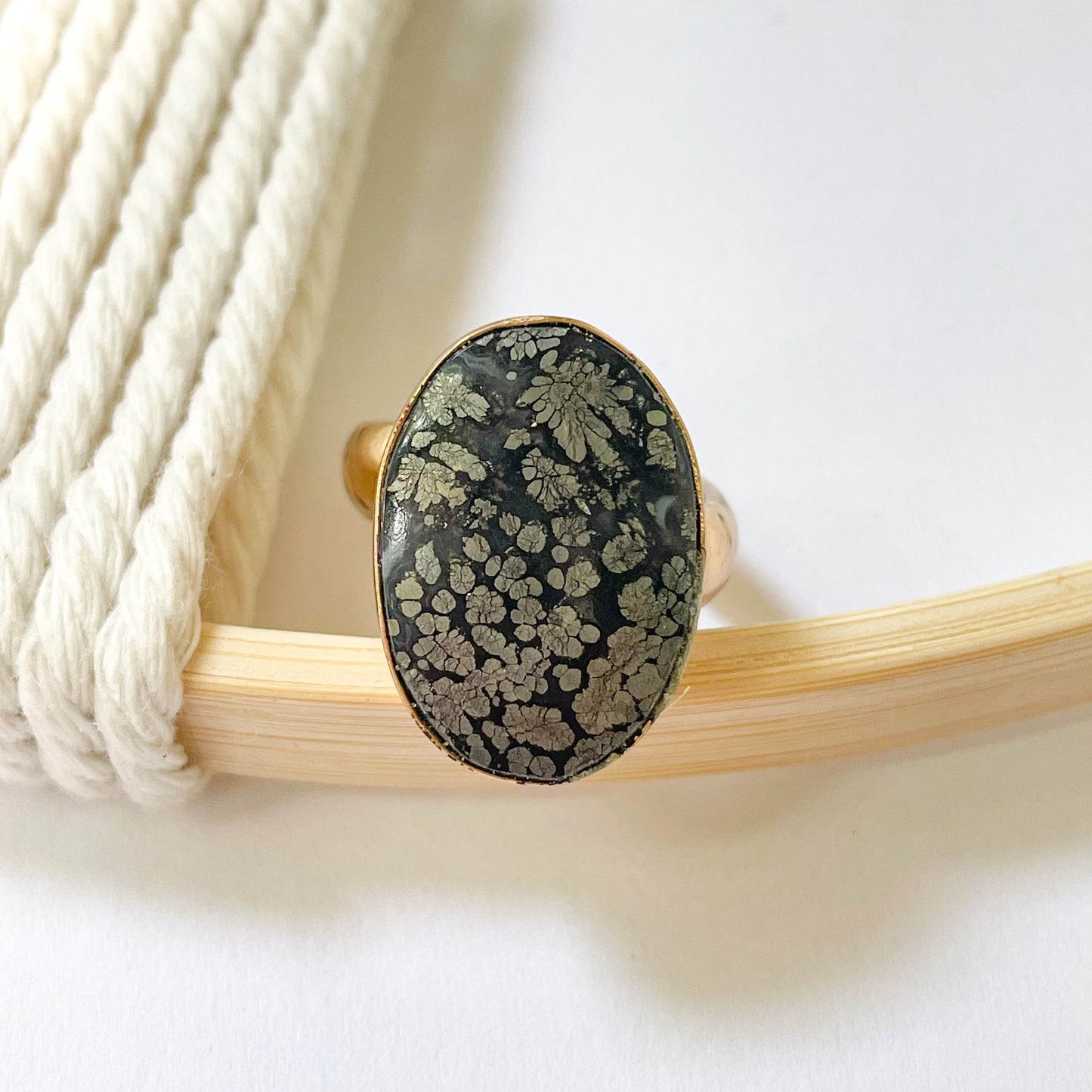 Pyrite Agate Ring - Alchemia Gold