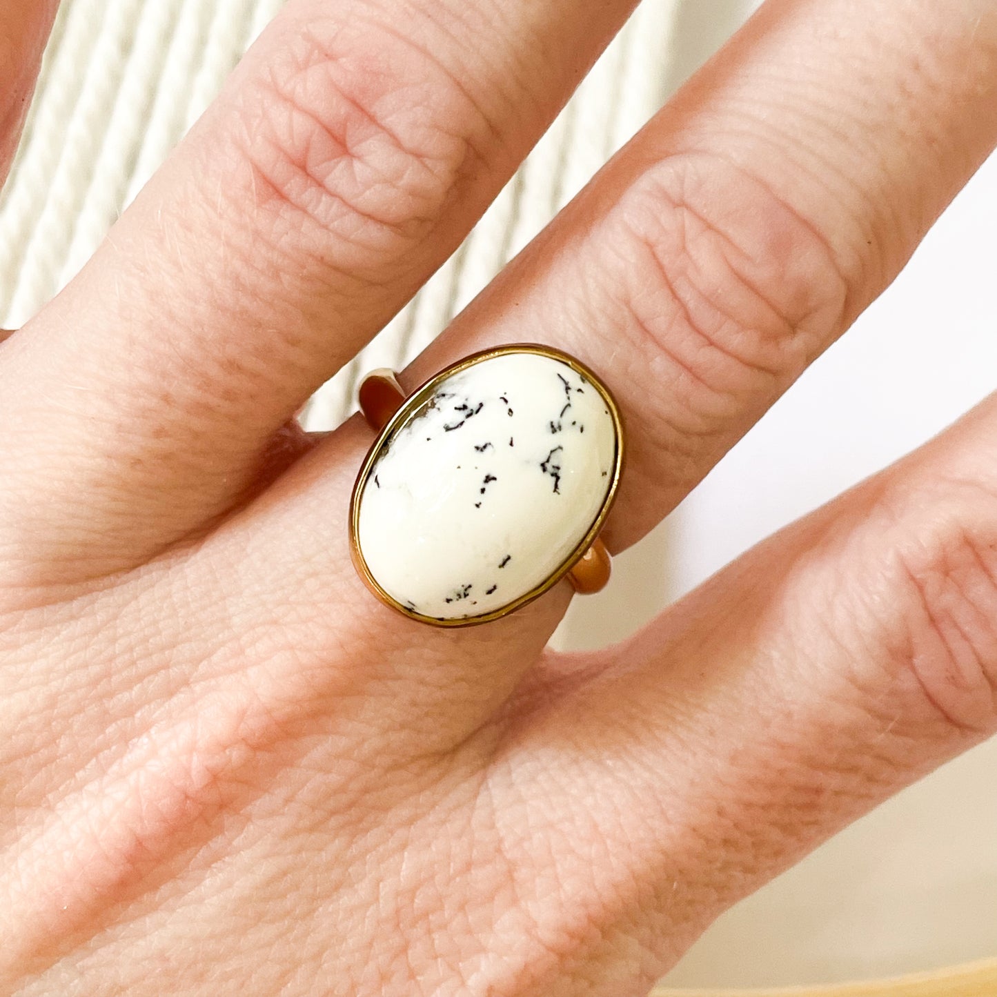 Dendrite Opal Ring - Alchemia Gold