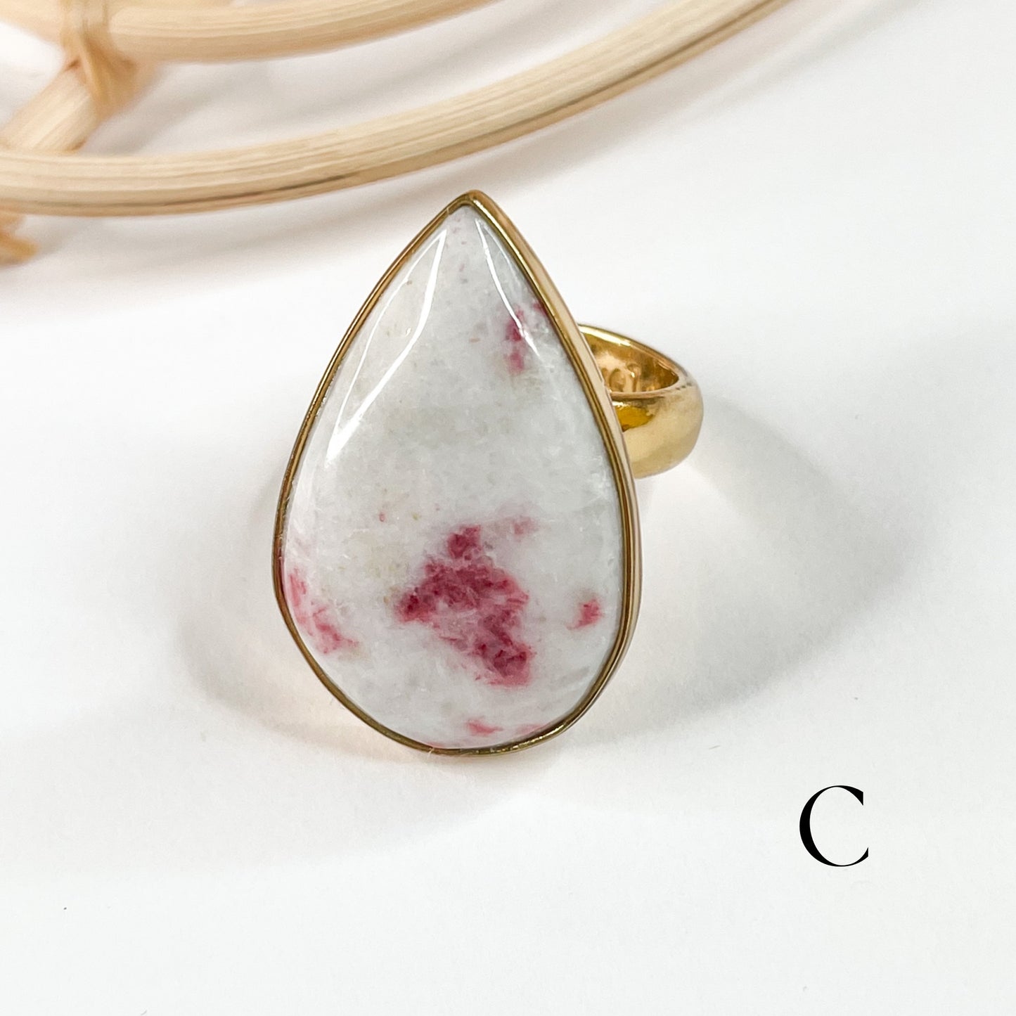 Pink Epidote Ring - Alchemia
