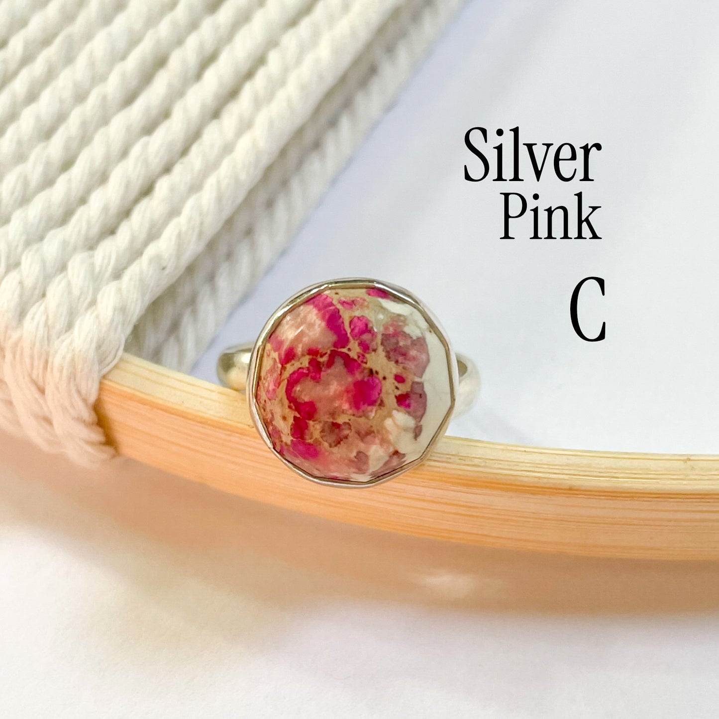 Colorful Jasper Rings - Both Metals
